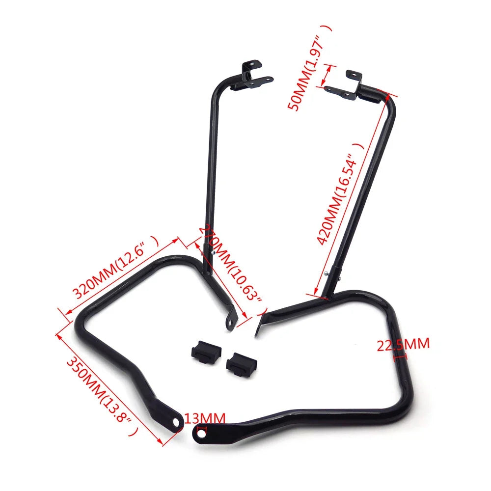 Front Loop-style Saddlebag Guards for Harley Touring FLHR FLHTCU (2014–2023)