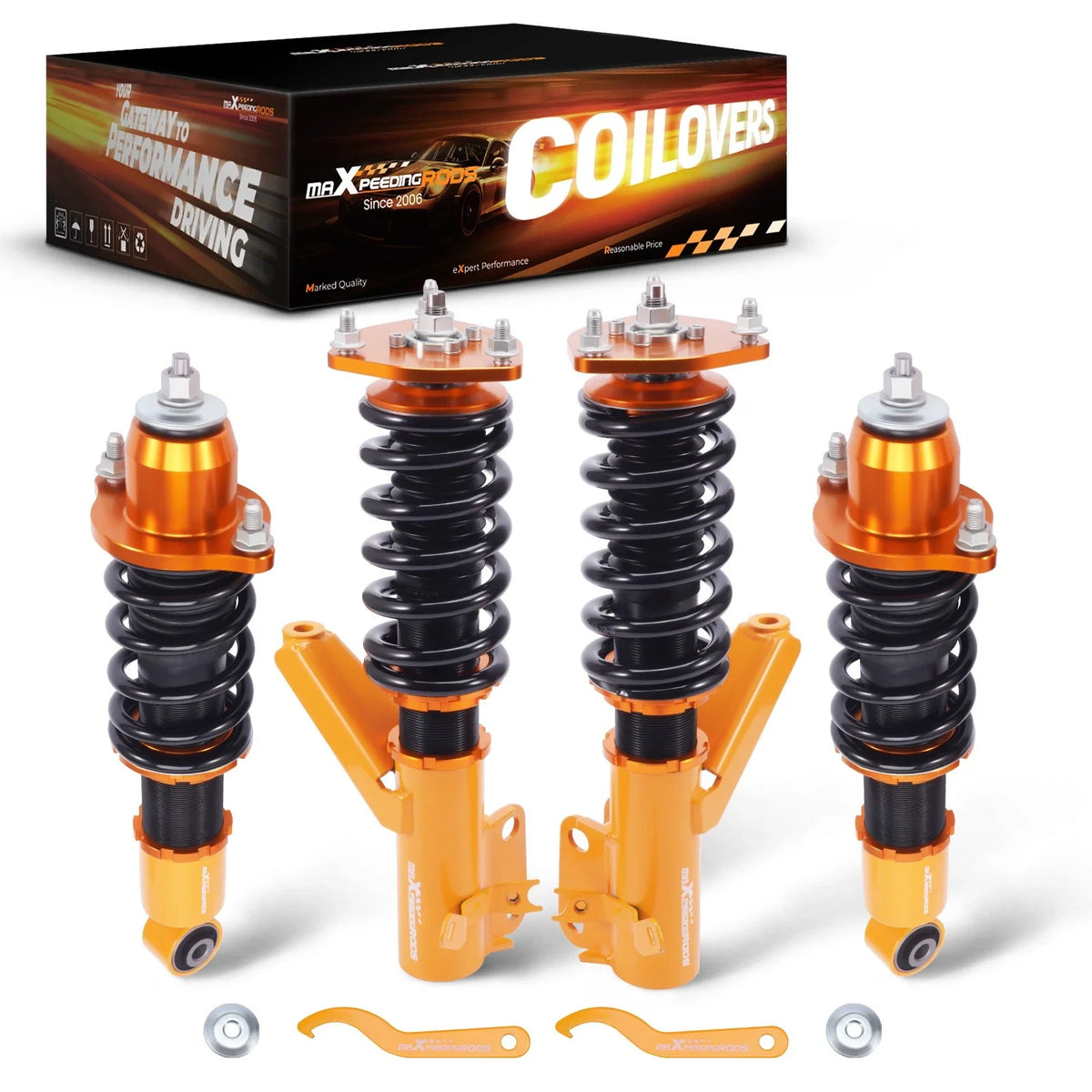 Coilover Lowering Kit Adjustable for Honda Civic 2001-2005 2DR & 4DR