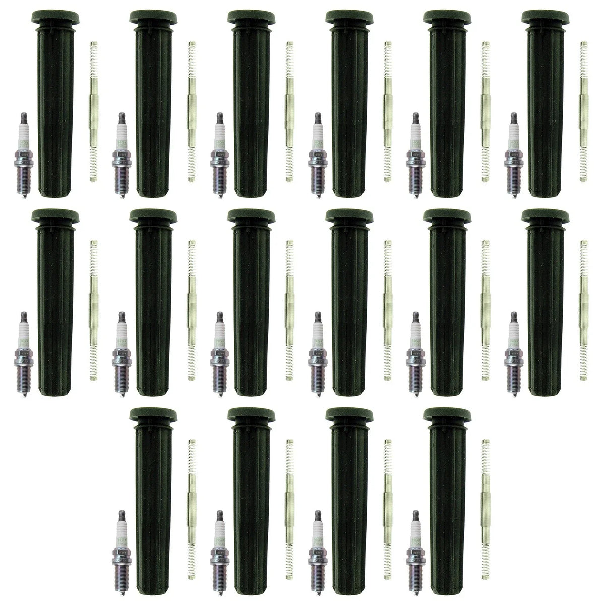 Set of 16 NGK G-Power Platinum Spark Plugs & Coil Boots for Challenger Charger (2011–2023)
