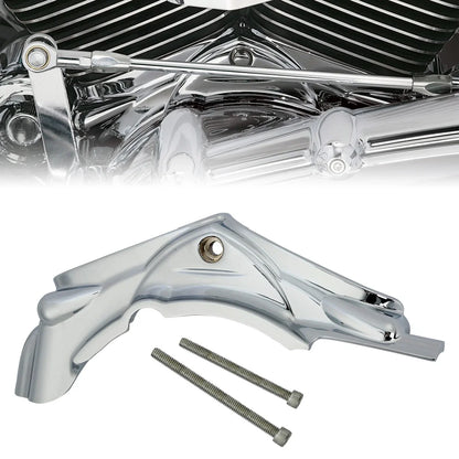 Chrome Cylinder Base Side Cover & Starter Cover for Harley Touring (2007–2016)