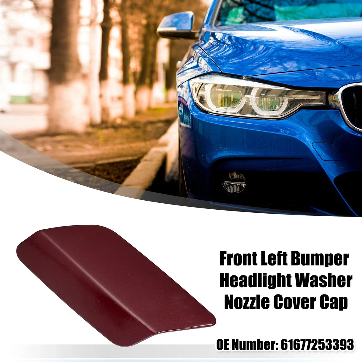 Front Left Bumper Headlight Washer Nozzle Cover for BMW E92 E93 (2007–2013)