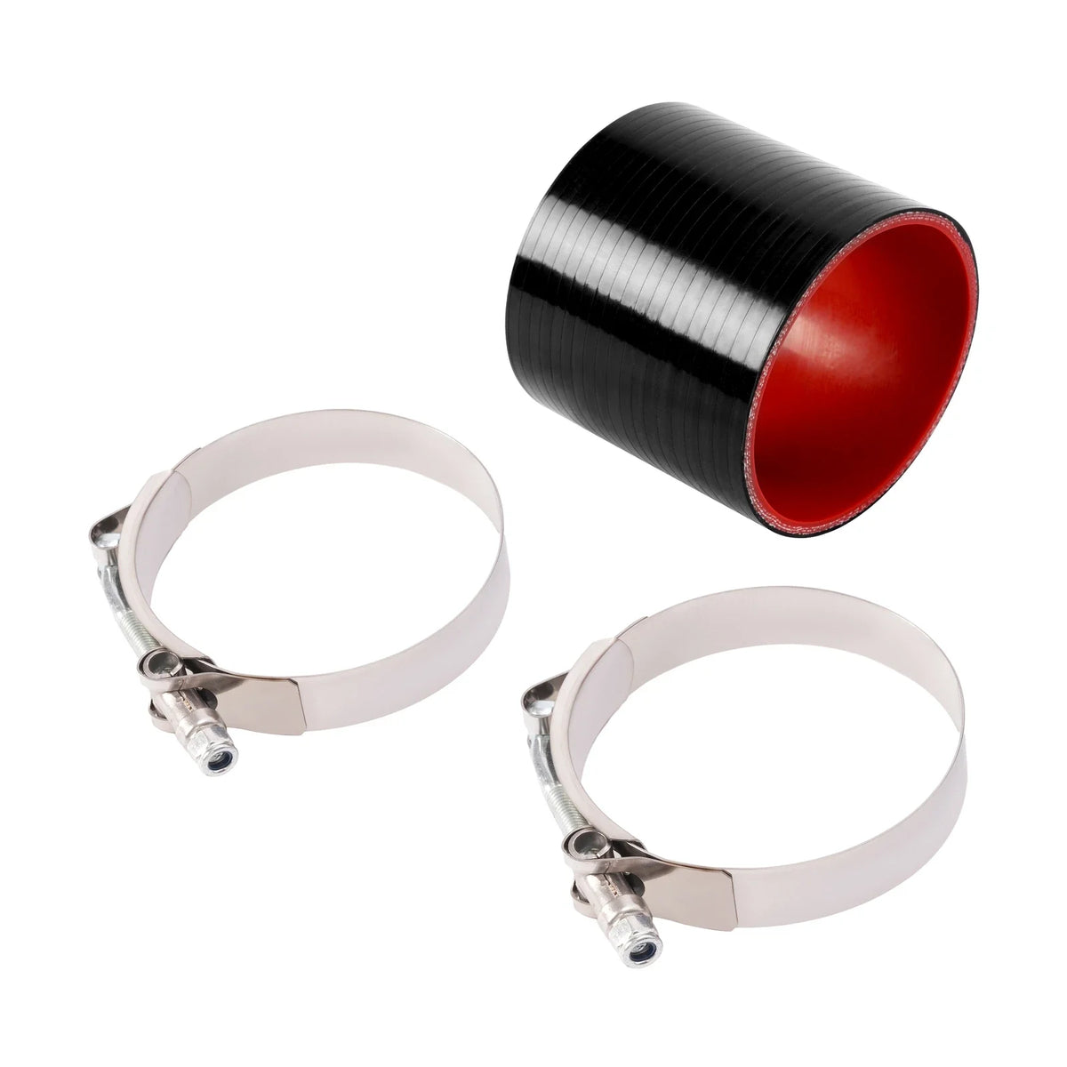 3 Inch Intercooler Straight Silicone Coupler Pipe + 2 T-Bolt Clamps