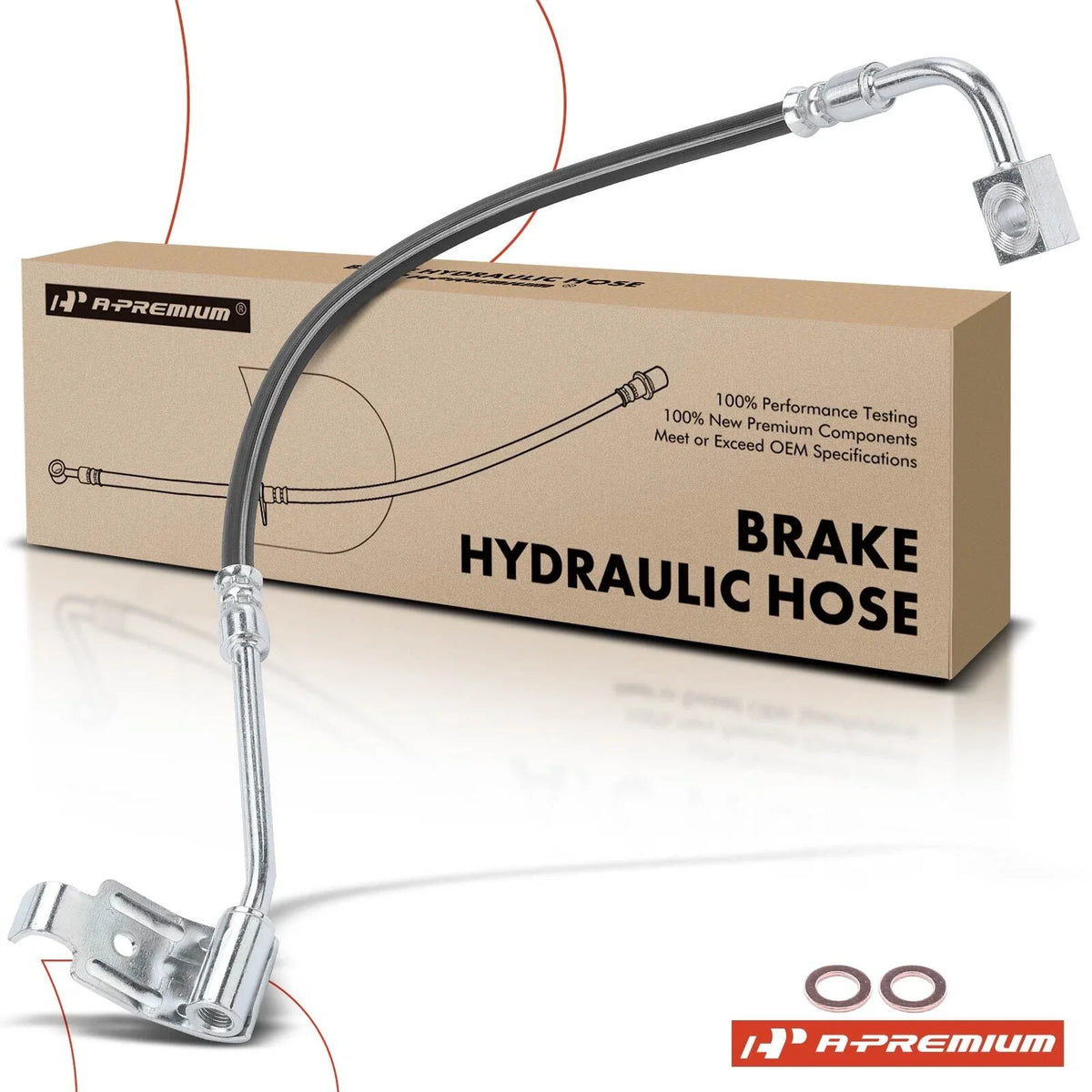 Rear Left Brake Hydraulic Hose for Jeep Wrangler (2013–2017)