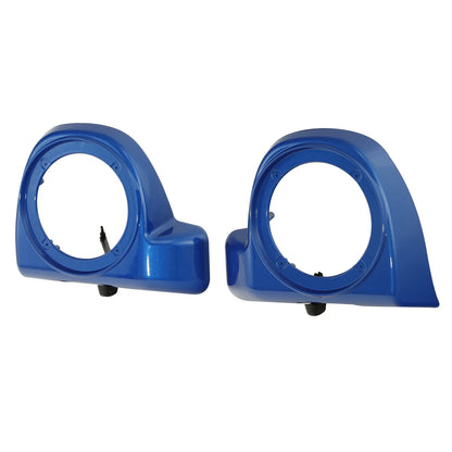 Lower Vented Fairing Speaker Pods - Blue for Harley Road Glide 2014-2024