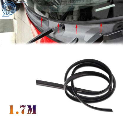 Front Windshield Panel Rubber Trim Moulding Strips (1.7m) for Car