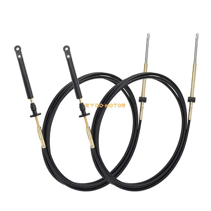 Set of 2 Throttle Control Cables for Evinrude Johnson OMC 1984–1994