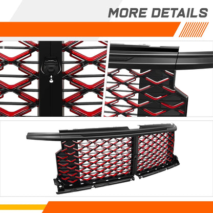 Badgeless Front Bumper Grille for Silverado 1500 LT RST 2022-2026