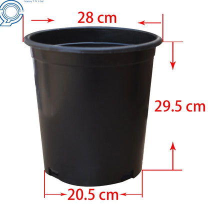 Black Nursery Pot Container - 10 Pack, 5 Gallon Size