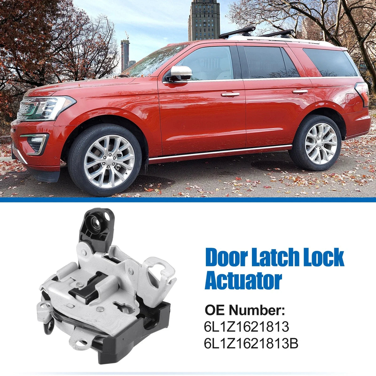 Front Left Door Latch Lock Actuator for Ford Expedition (2003–2023) No. 6L1Z1621813A