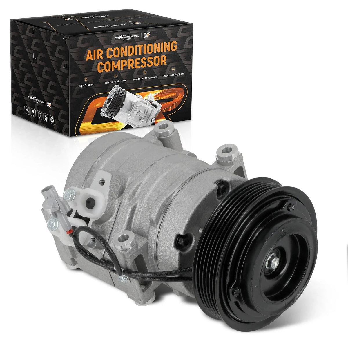 AC Compressor with Clutch for Toyota Sienna (2004-2007) 3.3L 3.5L CO10854C