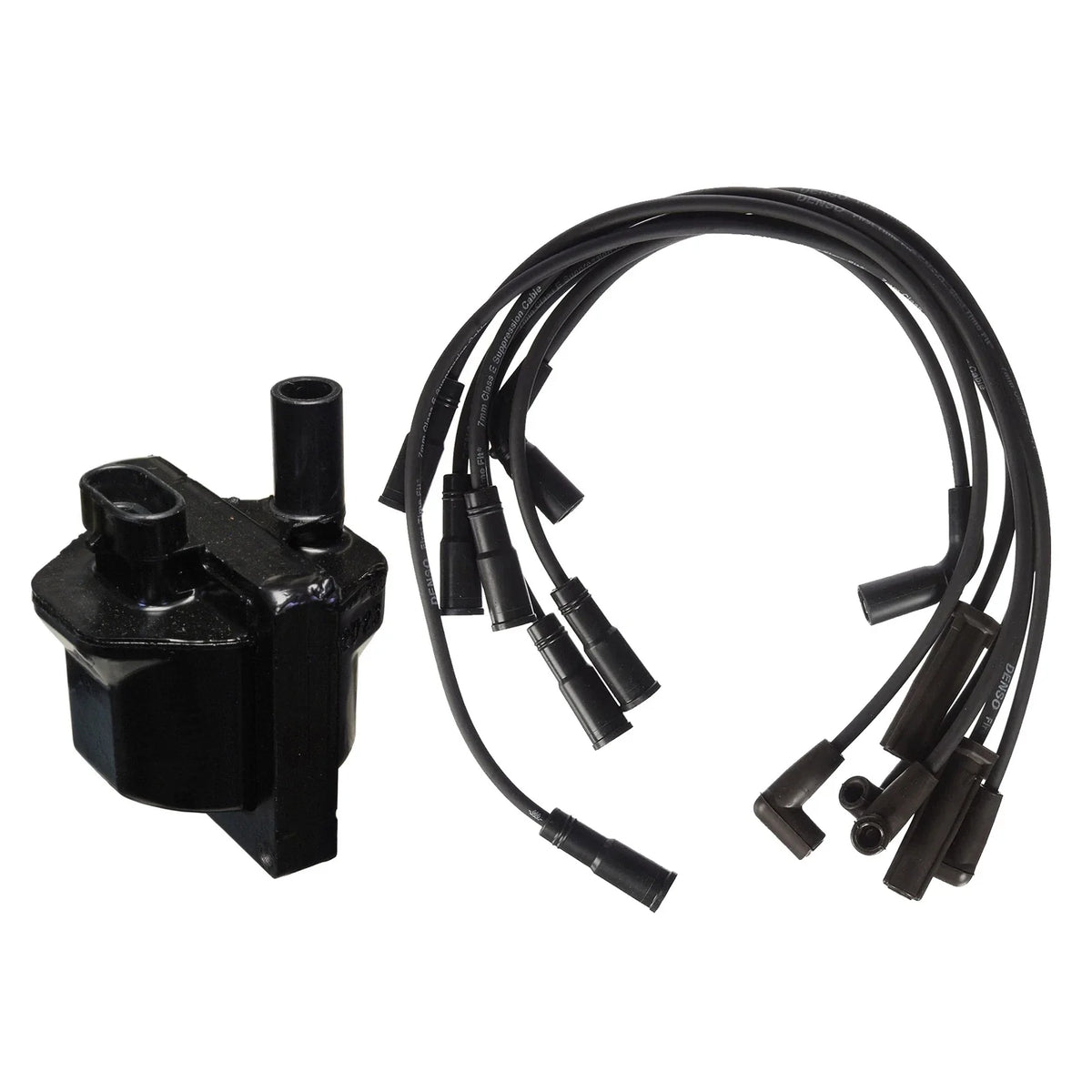 Ignition Coil & Spark Plug Wire Set 7mm for Chevy GMC 4.3L V6 (1996–2002)