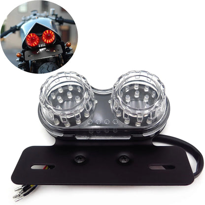 40W Dual Cat Eye LED Taillight for Universal Motorcycle
