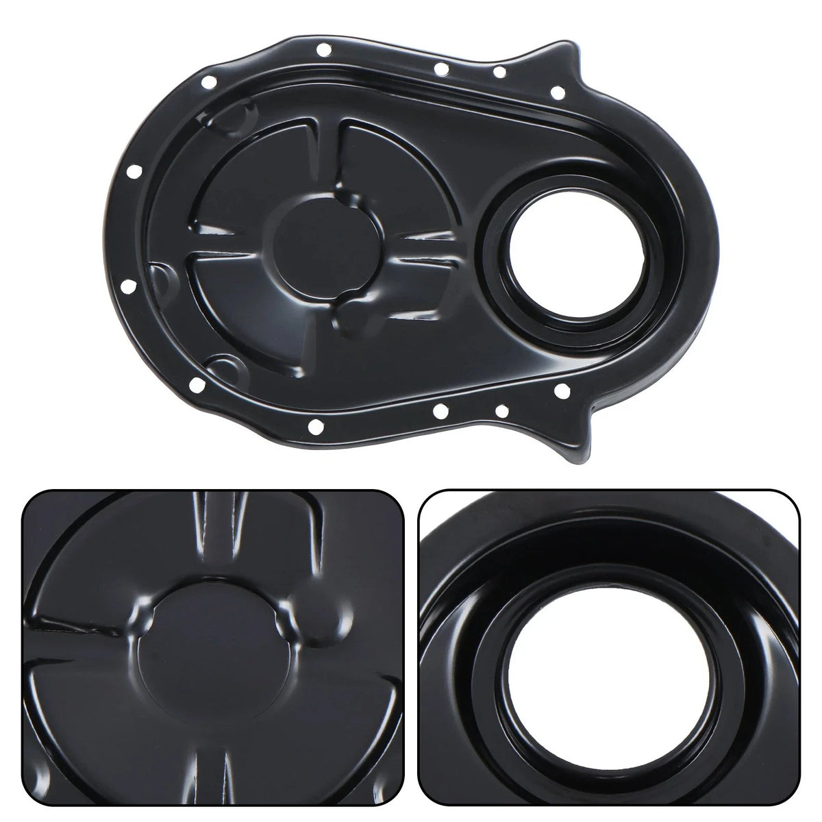 Timing Chain Cover Kit for 396 402 427 454 Chevy BBC (1966–1990) Black