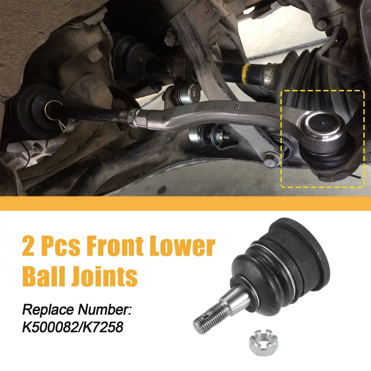 Lower Ball Joints and Front Sway Bar Links for Dodge Grand Caravan (2008-2020)