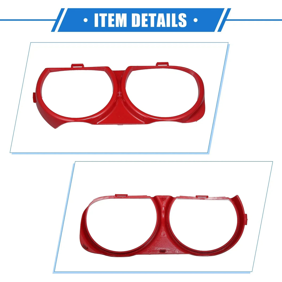 Headlight Trim Rings Left Right Side for 2015-2023 Dodge Challenger