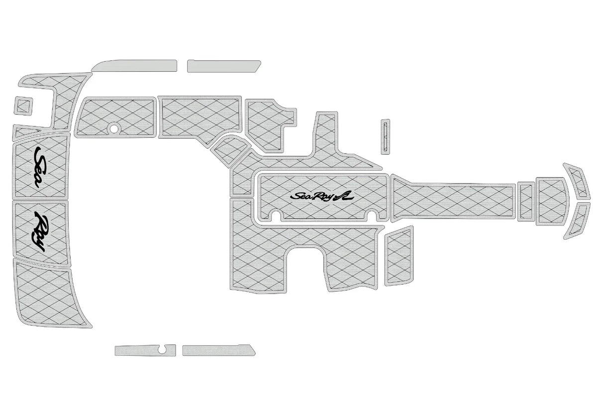 EVA Pad for Sea Ray 190 SPX (2019) - Cockpit Swim Platform Teak Deck Flooring