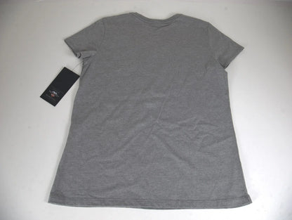 Gray Bar & Shield Graphic T-Shirt Size M for Women by Harley Davidson
