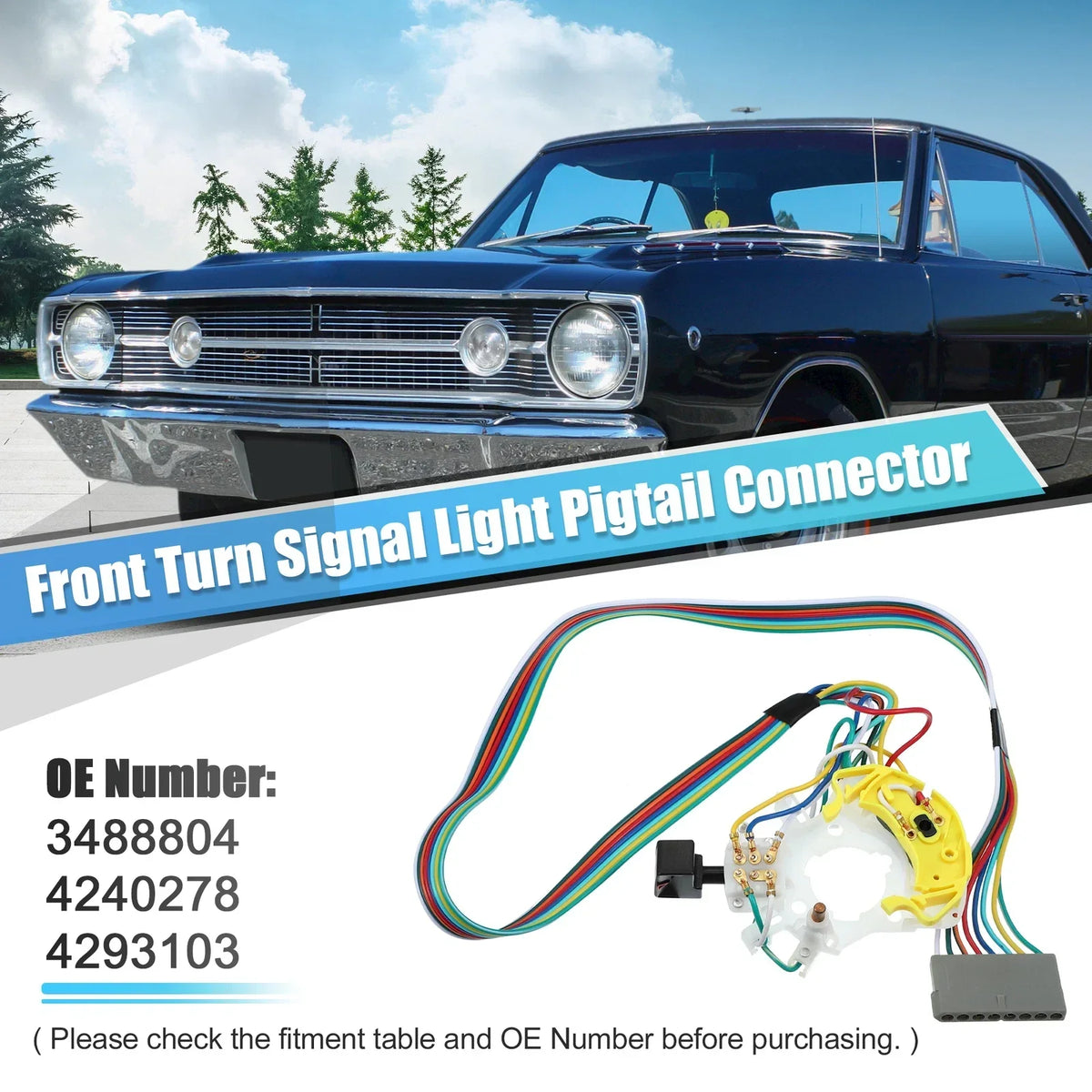 Turn Signal Switch - 1 x Plastic for Dodge Chrysler Vehicles