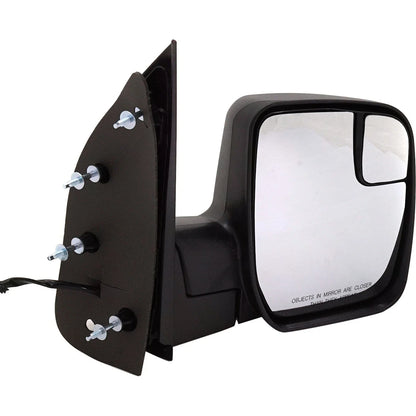 Power Mirror for Econoline Van (2010–2014) Passenger Side Manual Fold Black