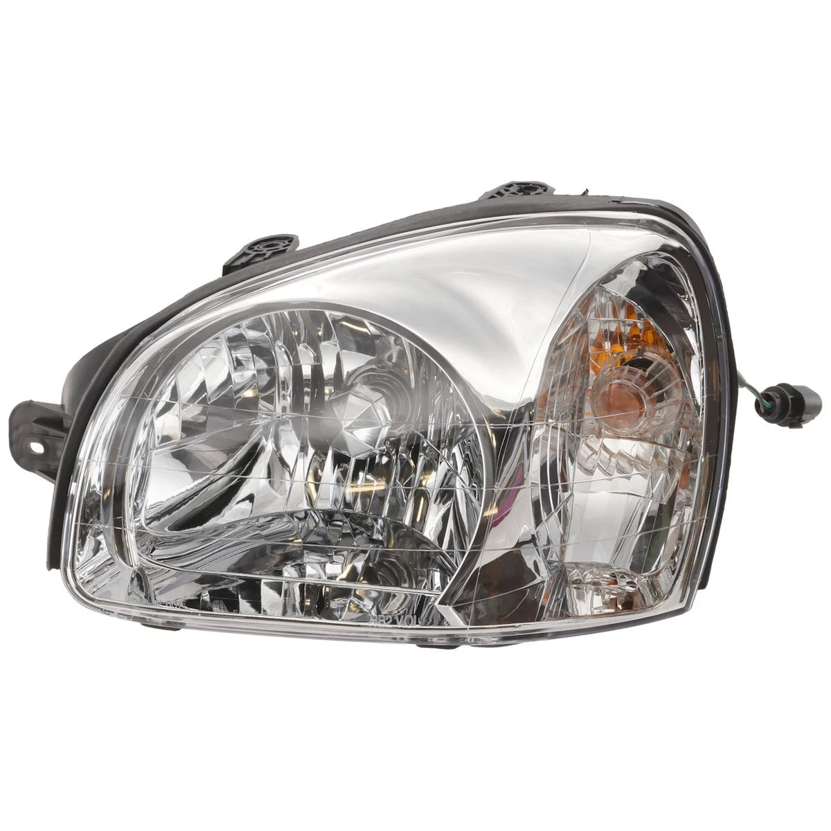 Driver Side Headlight for Hyundai Santa Fe (2003–2006) Halogen with Bulb