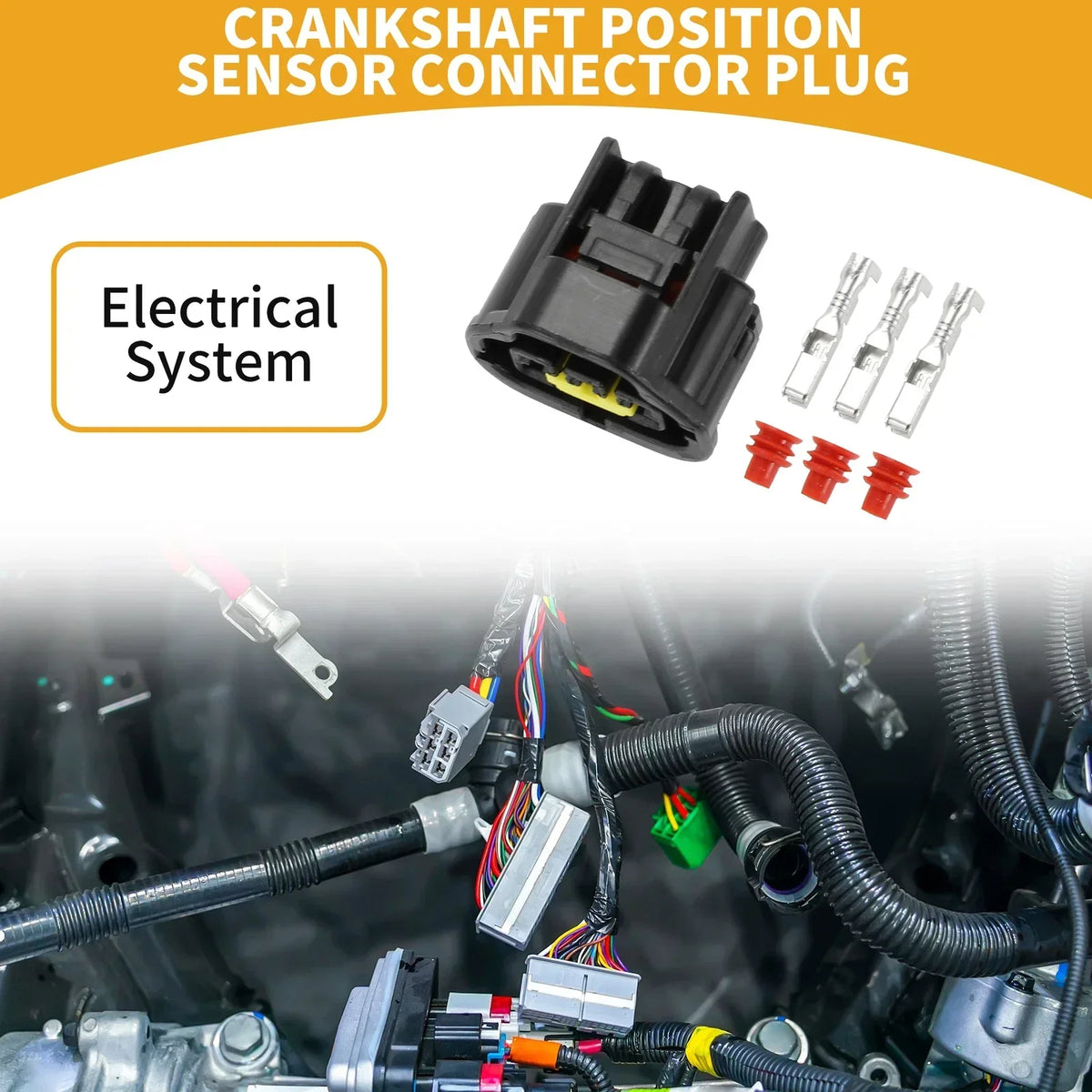 1 Set Crankshaft Position Sensor Connector Plug for Toyota