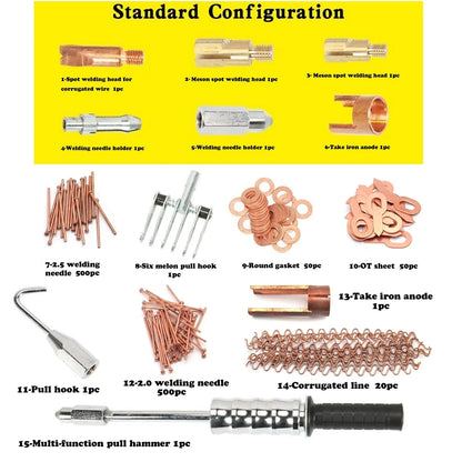 Spot Stud Welder Dent Puller Kit for Car Body Panel Repairs