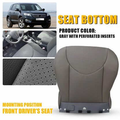 Perforated Gray Leather Bottom Seat Cover for 2006-2012 RAV4
