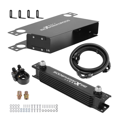 10AN 7 Row Transmission Oil Cooler & Thermostatic Sandwich Adapter