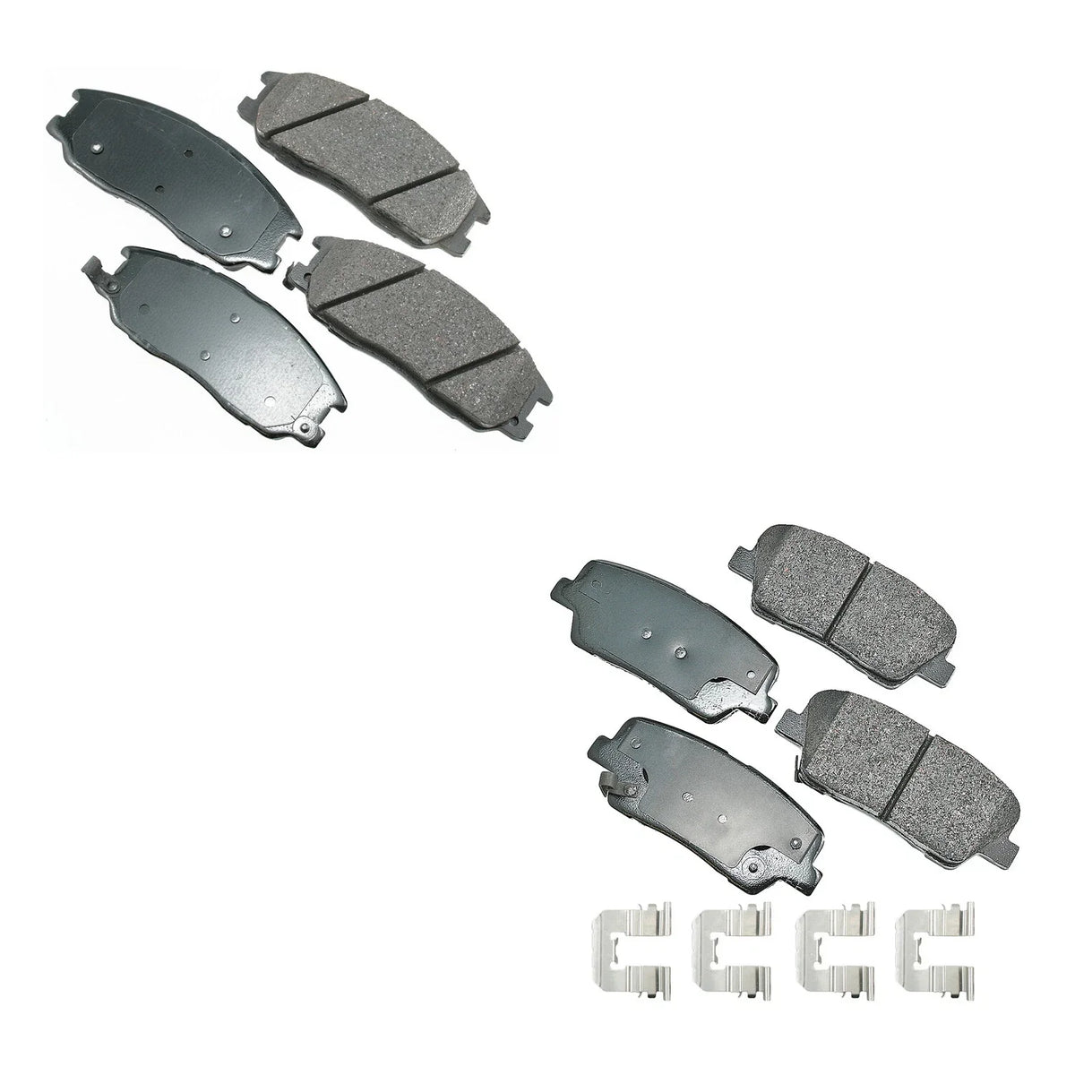 Akebono ProACT Front & Rear Ceramic Disc Brake Pad Kit for Kia Sorento (2009)