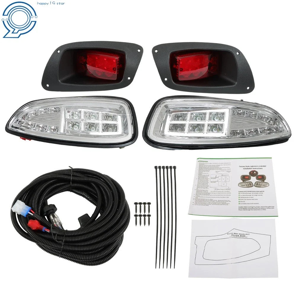 LED Light Kit Set for E-Z-GO RXV Golf Cart (2016–Present)
