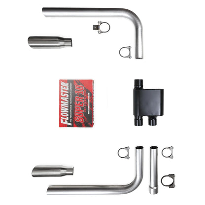 Exhaust System for 1982-1992 Camaro Firebird w/ Flowmaster Super 10 Tips