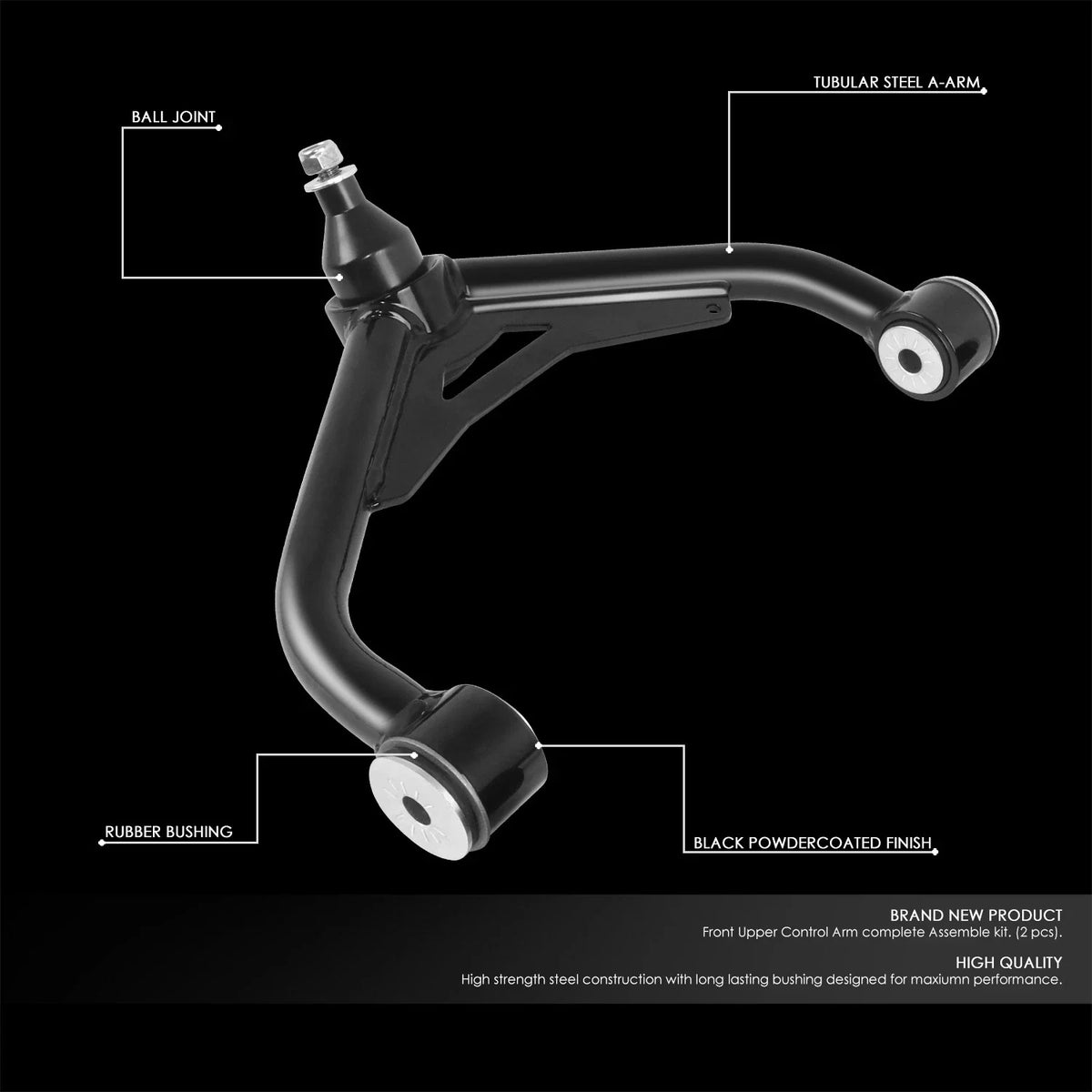 Front Upper Control Arms Suspension Kit for Silverado Sierra (1999–2007)