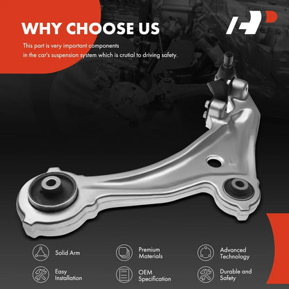 Front Left Control Arm with Bushings for Nissan Murano 2009-2014