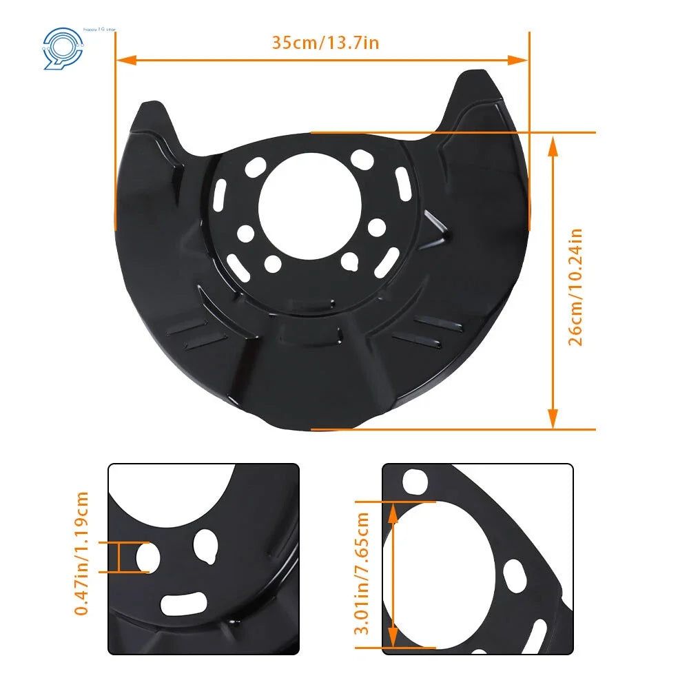 Front Brake Backing Panel Dust Shield for Subaru Forester (2008–2018) 26290AG000
