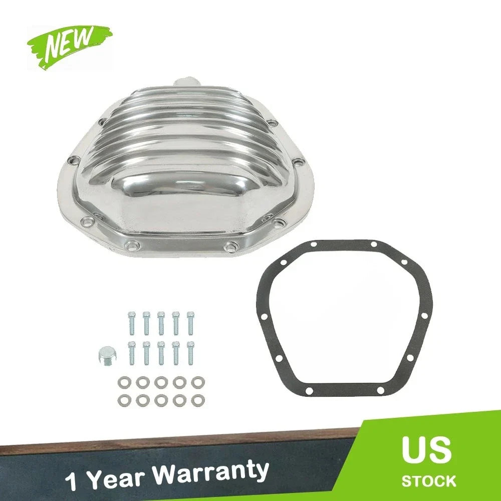 Finned Polished Differential Cover for GM Ford Dodge (10 Bolt)