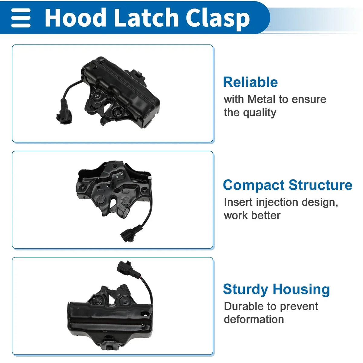 Replacement Hood Latch Assembly for Toyota Sequoia (2008-2021)