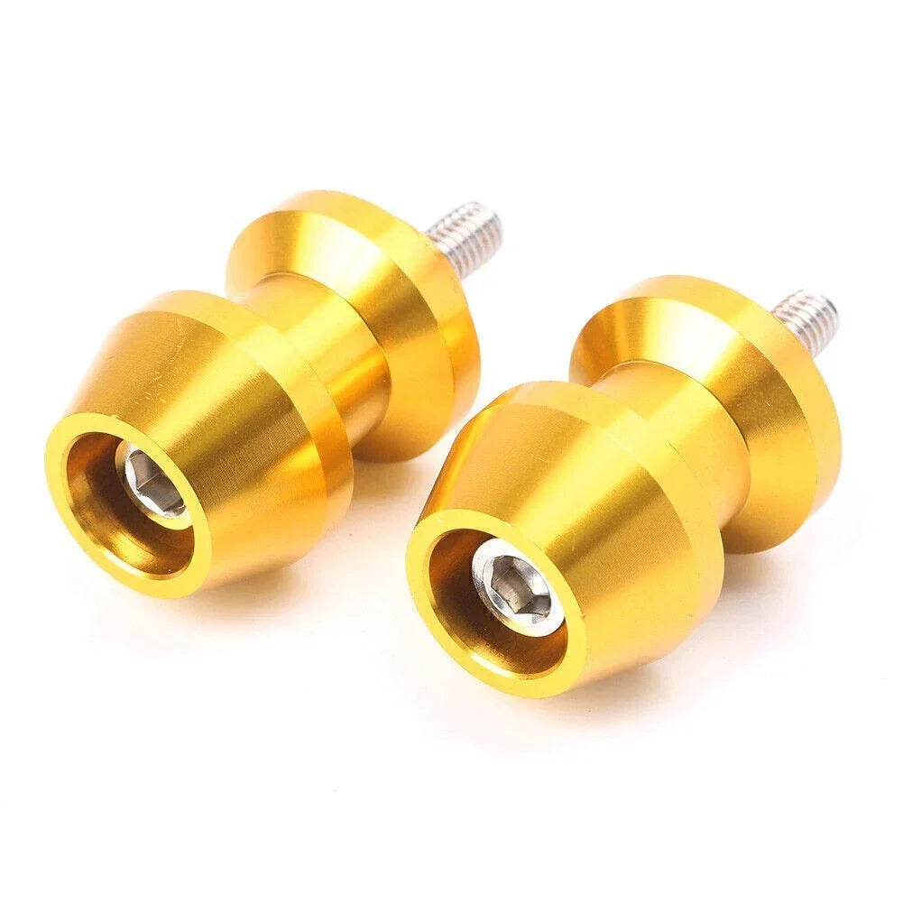Swingarm Spools Sliders 6mm in Gold for Yamaha VMAX Universal Fit