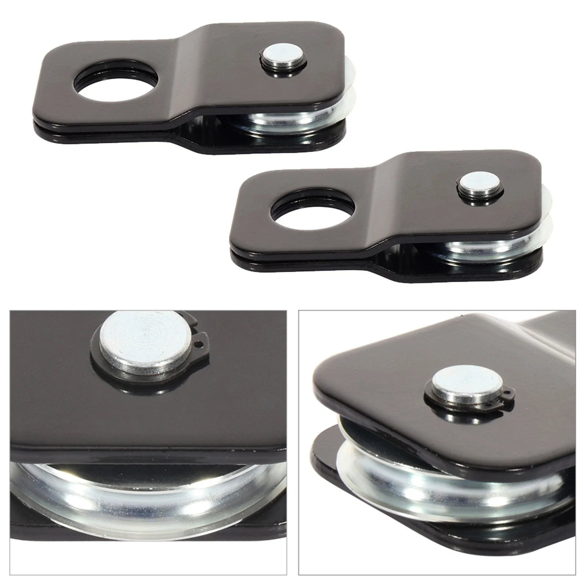 Set of 2 Snatch Block Recovery Winch Pulley for ATV UTV (8800 lbs)