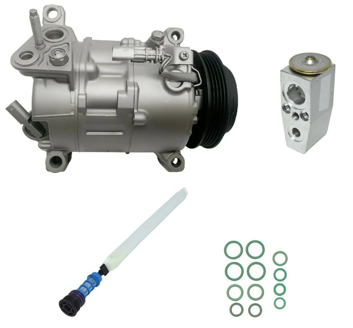 AC Compressor Kit Heavy Duty for Chevy Silverado 3500 6.0L (2015–2018)