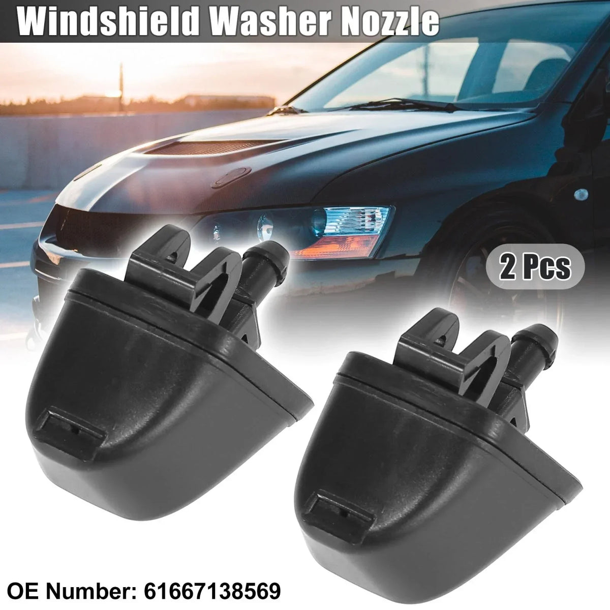 Windshield Washer Jet Nozzles for BMW E90/E90N/E91/E91N (2005-2013)