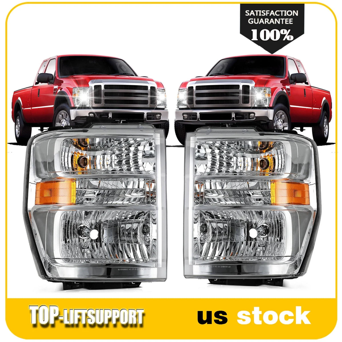Headlight Assembly for Ford E150-E450 F650 (2008–2021)