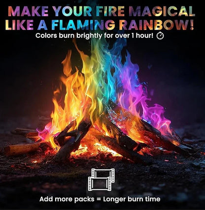 25 Fire Packets for Color Changing Fire Pit Experience