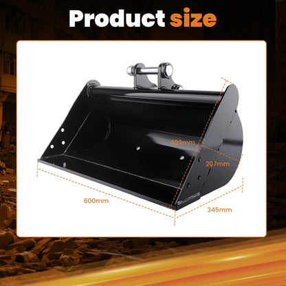 Excavator Bucket for Mini Excavator (23.6" Width)