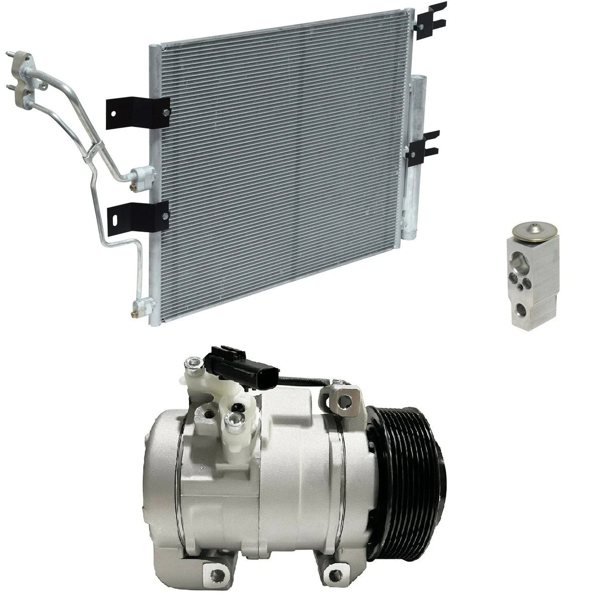 AC Compressor Kit with Condenser for Ram 4500 6.7L (2011–2011)