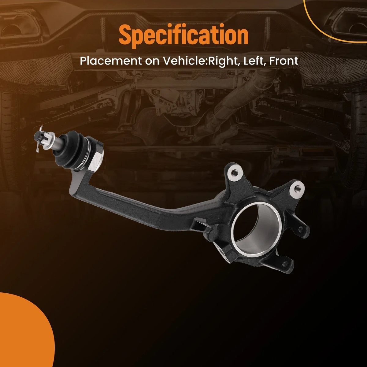 2X Front Steering Knuckle for Toyota Tundra (2000–2003), Sequoia (2001–2003), 4Runner