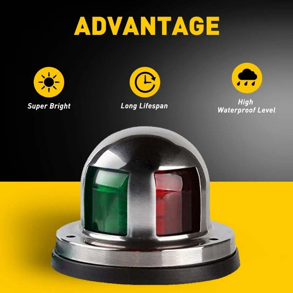 12V Marine Bow Lights LED Navigation for Yacht and Pontoon