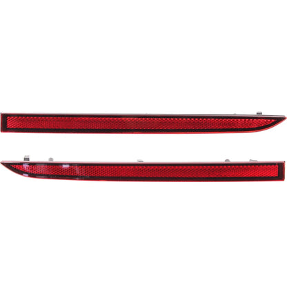 Bumper Reflector Set for Ford Edge (2015–2017) Rear Left & Right 2Pc