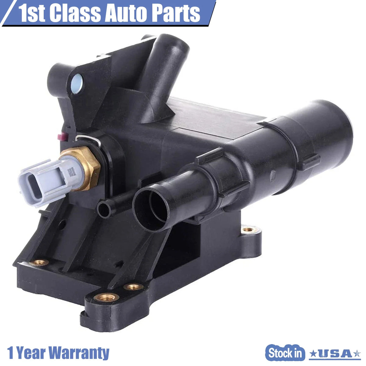 Engine Coolant Water Outlet with Sensor for Mazda 3 6 (2006–2013)