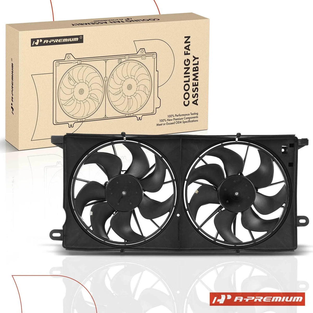 Dual Cooling Fan Assembly for Buick Park Avenue (1997–2005)