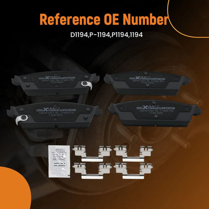 Rear Ceramic Brake Pad Set for GMC Sierra 1500 (2007-2013)